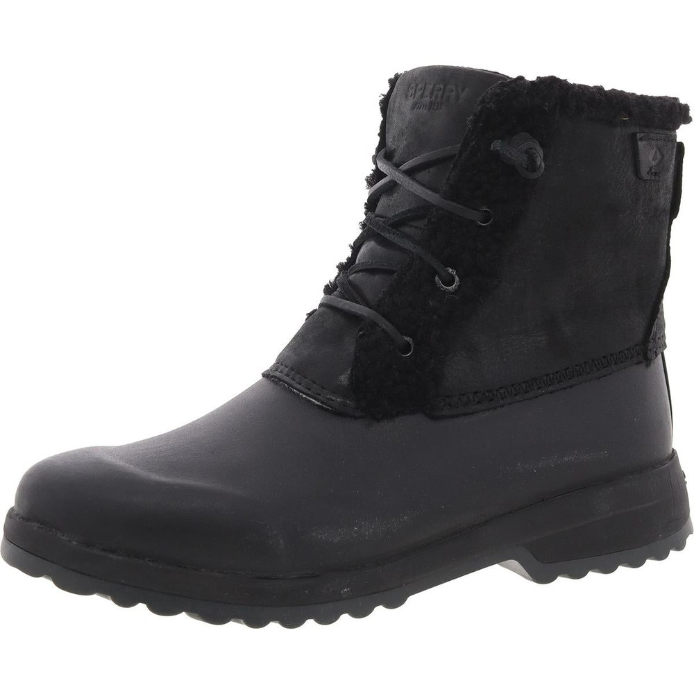 Zipper Faux Fur Shearling Boots