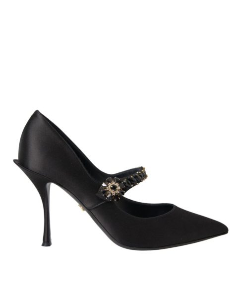 Dolce & Gabbana Mary Jane Crystal Heels Pumps Women’s Shoes (Pre-Owned)