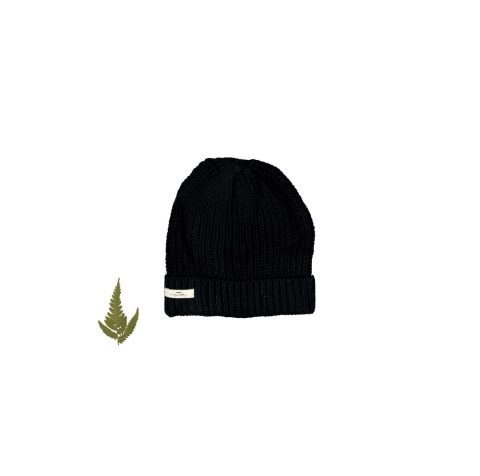 The Chunky Knit Hat – Black