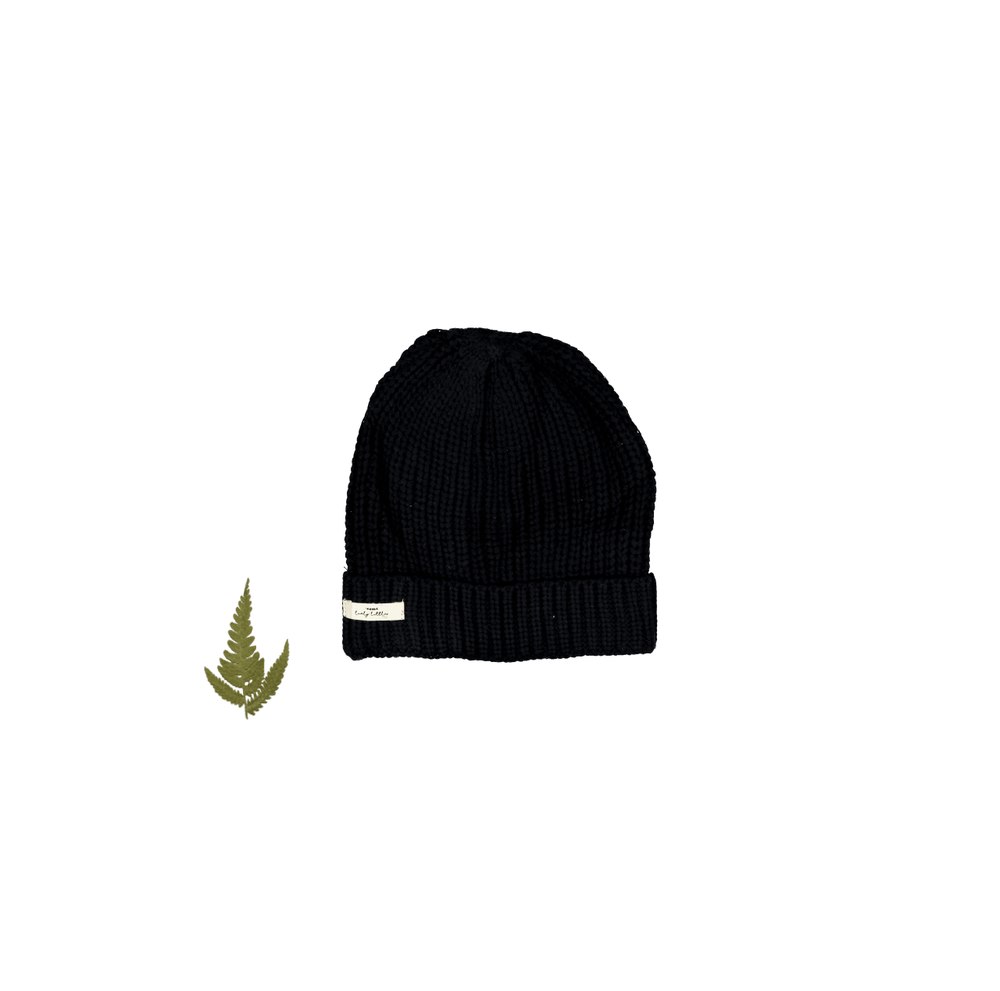The Chunky Knit Hat – Black