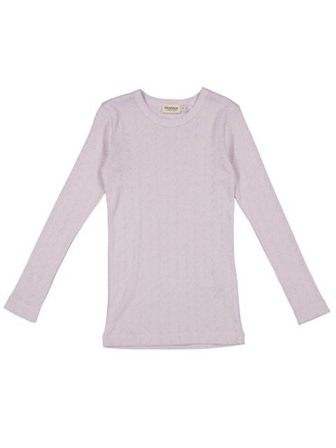 Girls Tamra Pointelle Top In Violet Dust
