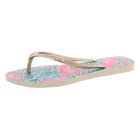 Animal Print Flip-Flops