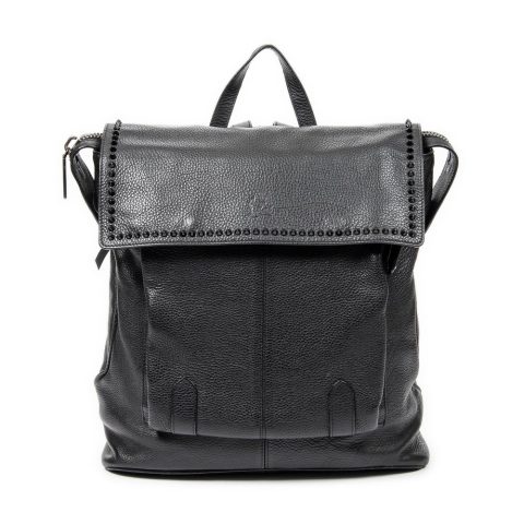 Large Studded Flap Backpack