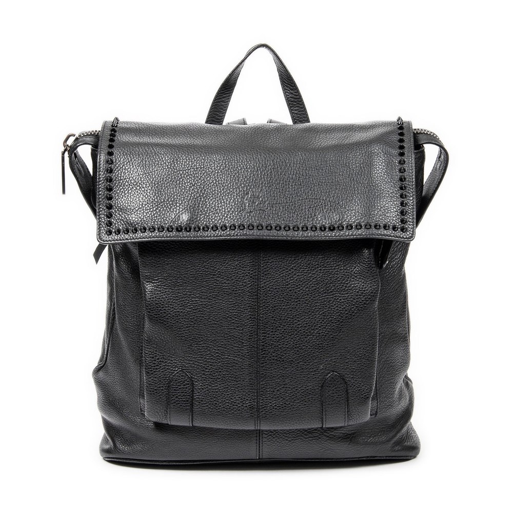 Large Studded Flap Backpack