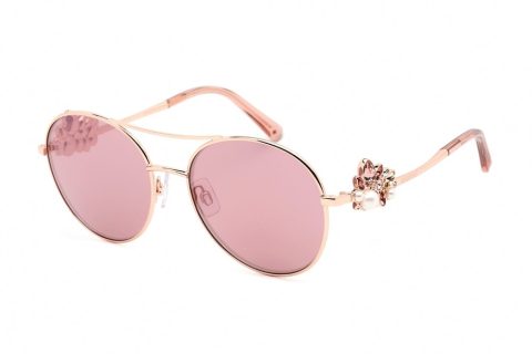 Swarovski SK0278 33U Aviator Sunglasses 55 mm