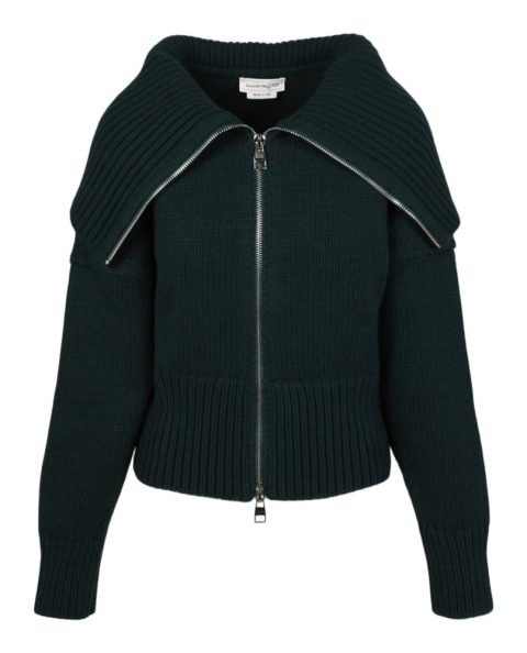 Chunky Knit Zip-Up Sweater 7733559590972