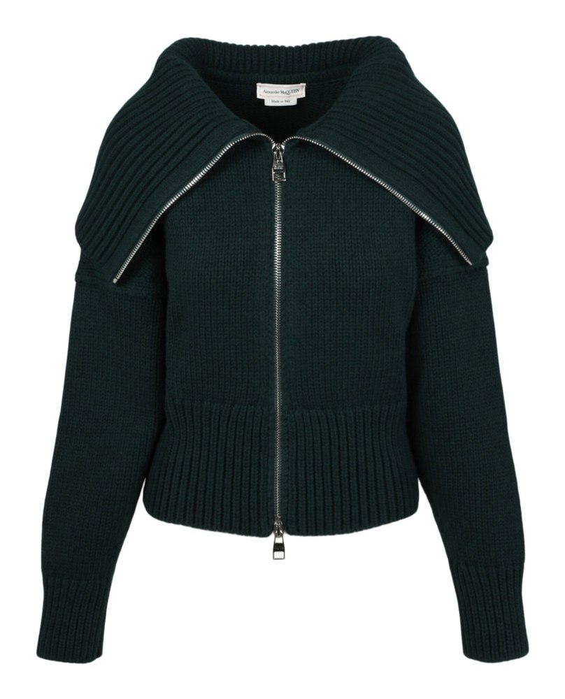 Chunky Knit Zip-Up Sweater 7733559590972