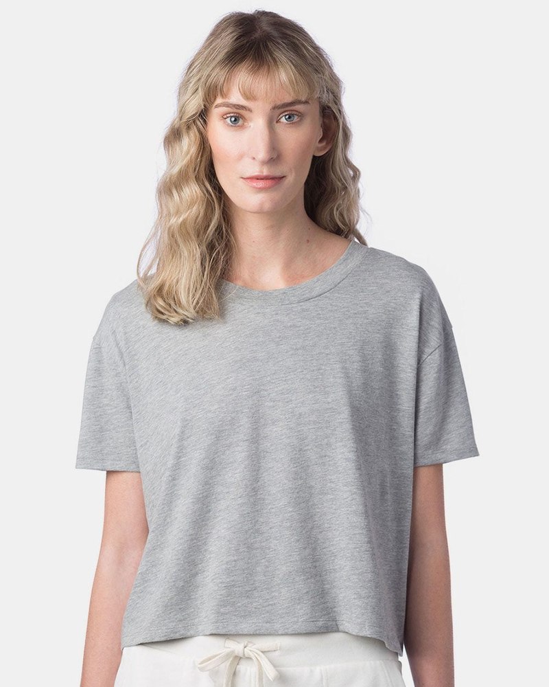 Alternative Women’s Cotton Jersey CVC Go-To Headliner Crop Tee