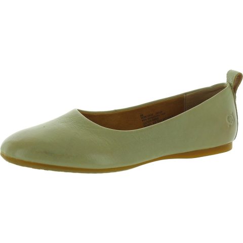 Leather Slip-On Ballet Flats