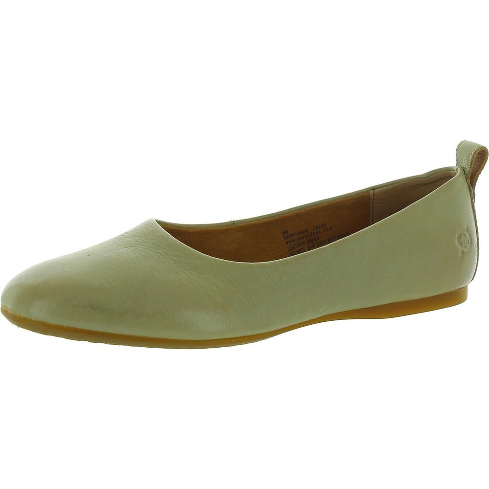 Leather Slip-On Ballet Flats