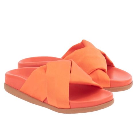 Whitney Footbed Sandals In Coral 7733603434556