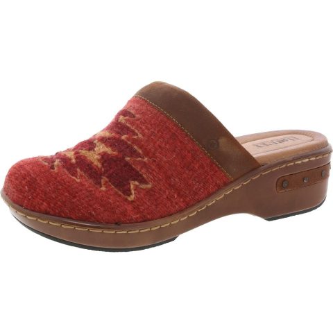 BANDY Printed Leather Clogs