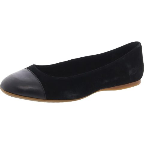 BATTI Mixed Media Faux Suede Ballet Flats