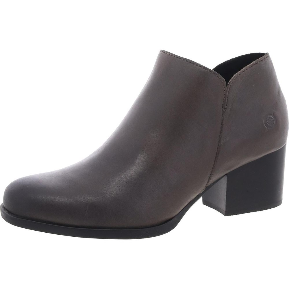 Kenzy Zipper Leather Booties