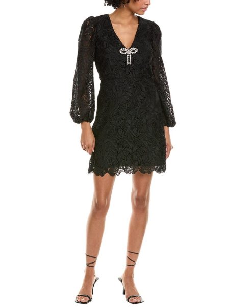 ML Monique Lhuillier Sydney Lace Mini Dress