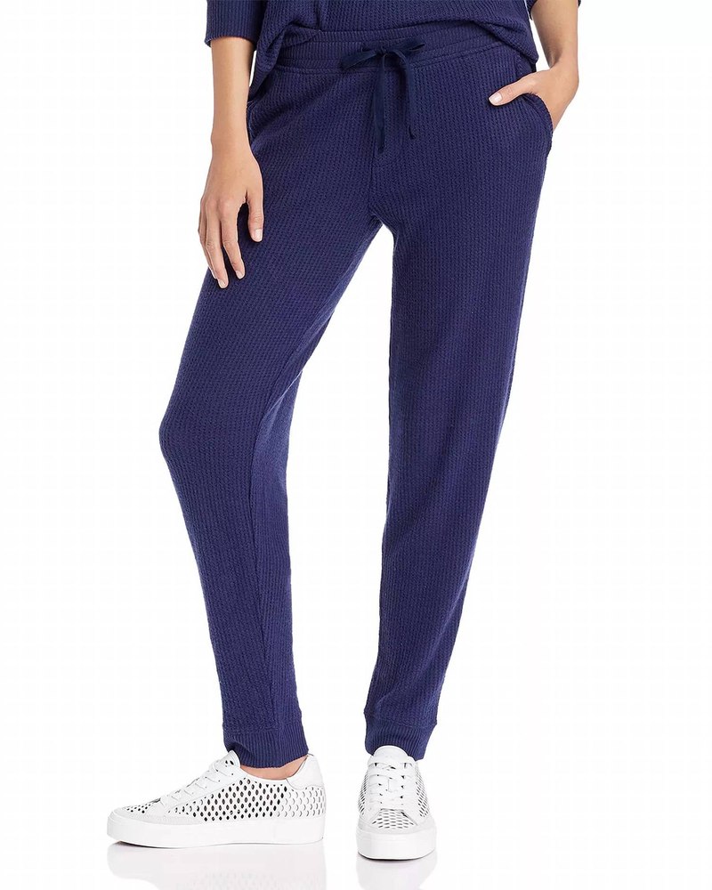 Women’s Waffle Knit Jogger In Navy 7733610676284