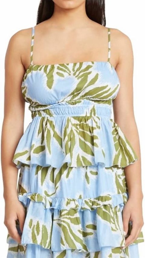 Polina Top In Horizon Blue Multi 7733618769980