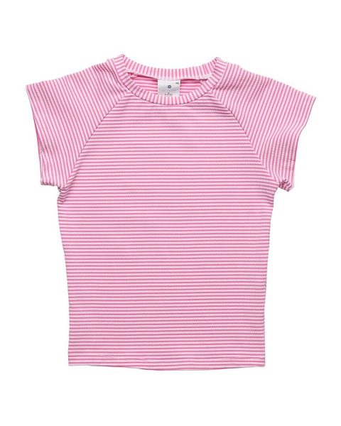 Snapper Rock Raspberry Stripe Rash Top
