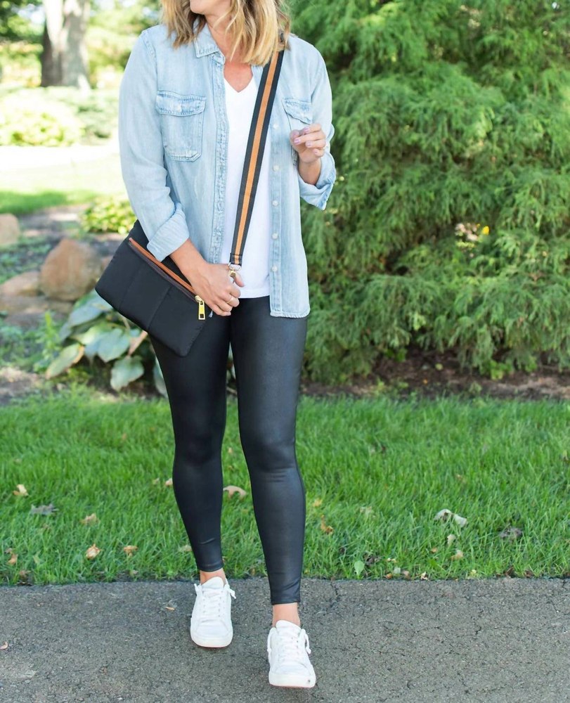 Faux Leather Leggings In Black 7287460823100