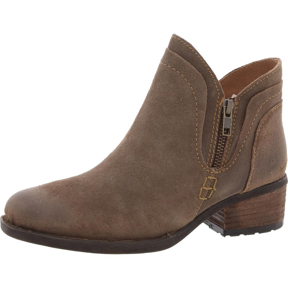 Malta II Zipper Suede Booties