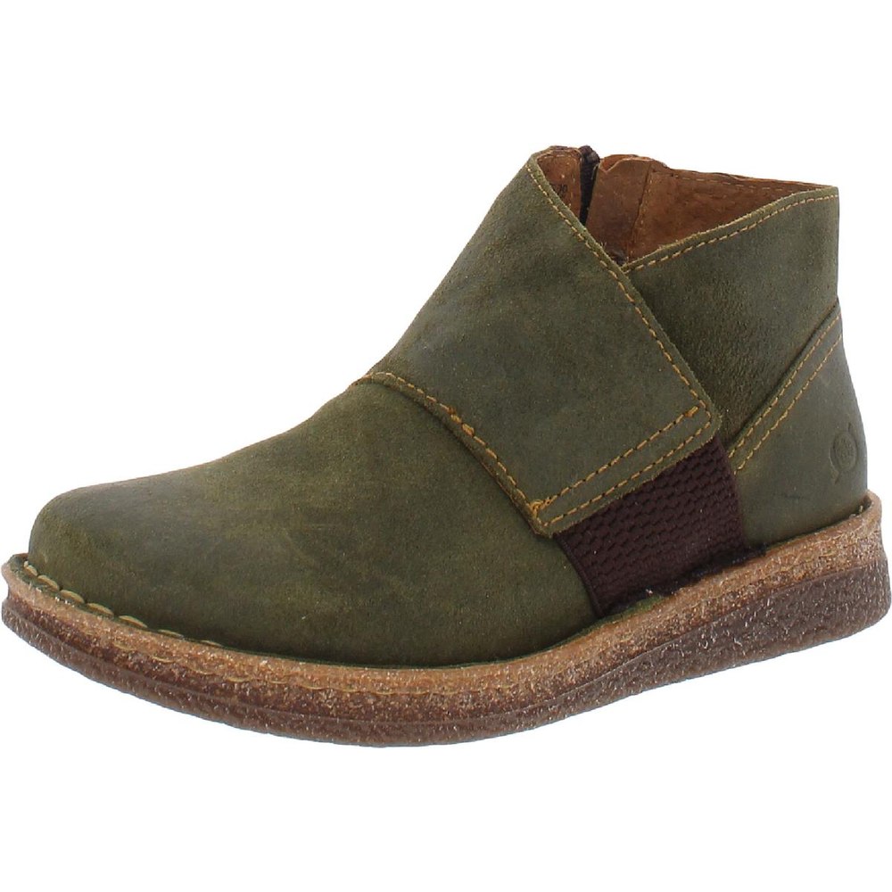 Tora Suede Round Toe Ankle Boots