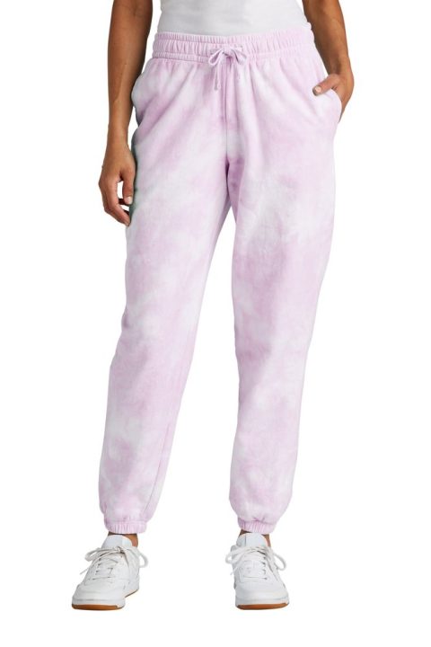 Port & Company Ladies Beach Wash Cloud Tie-Dye Sweatpant LPC140P