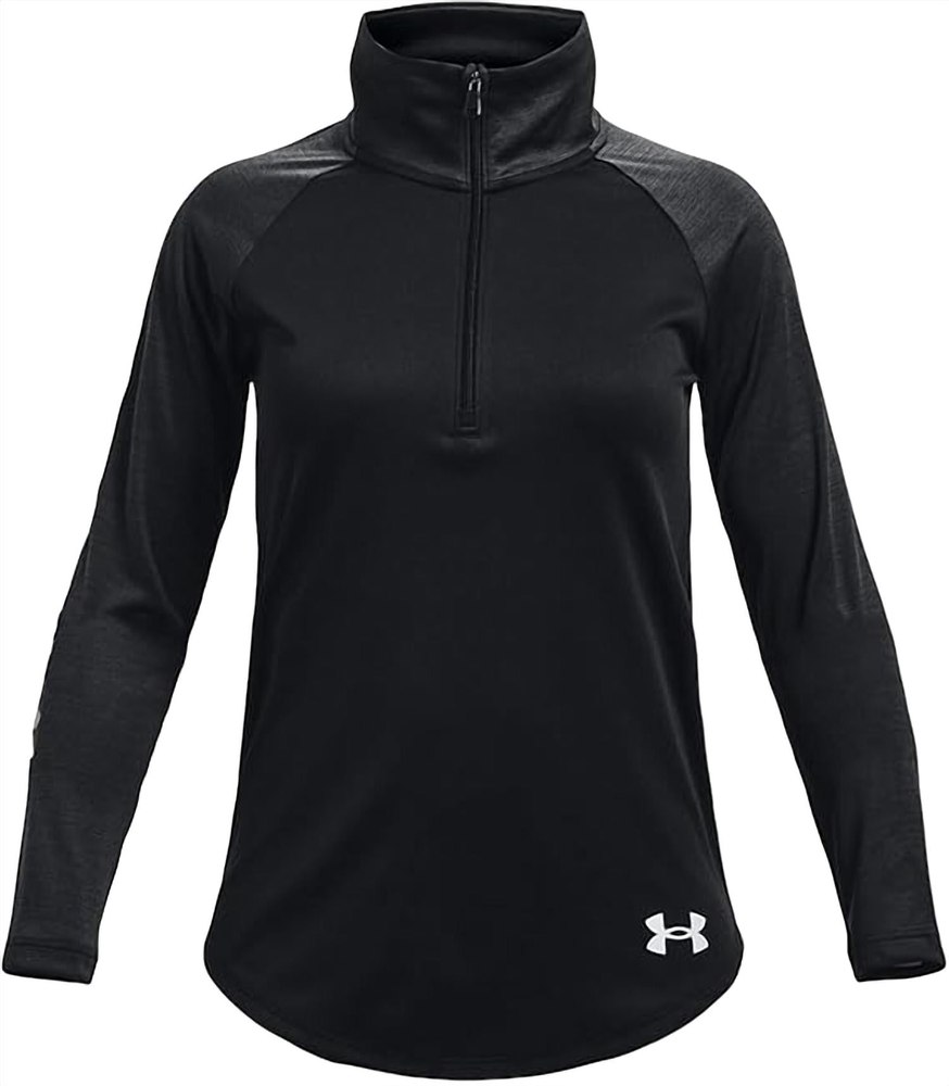 Girls’ Tech Graphic Half Zip Top In Black / White 7733635874876