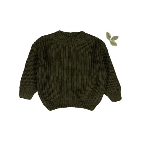 The Chunky Knit Sweater – Moss