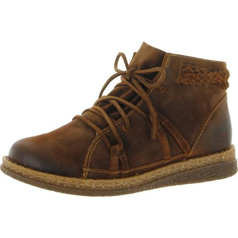 Temple II Distressed Leather Ankle Boots