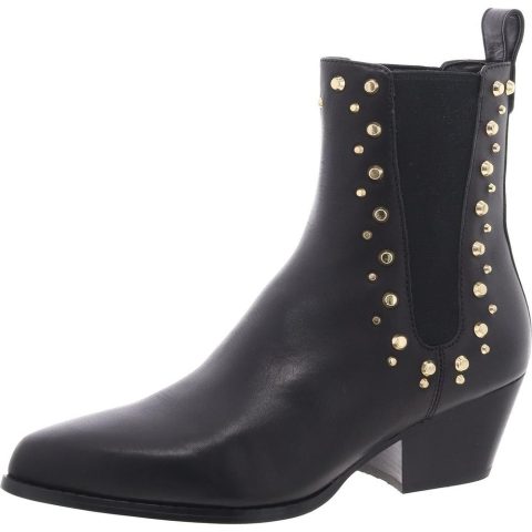 40F4CLME7L Jeweled Leather Chelsea Boots