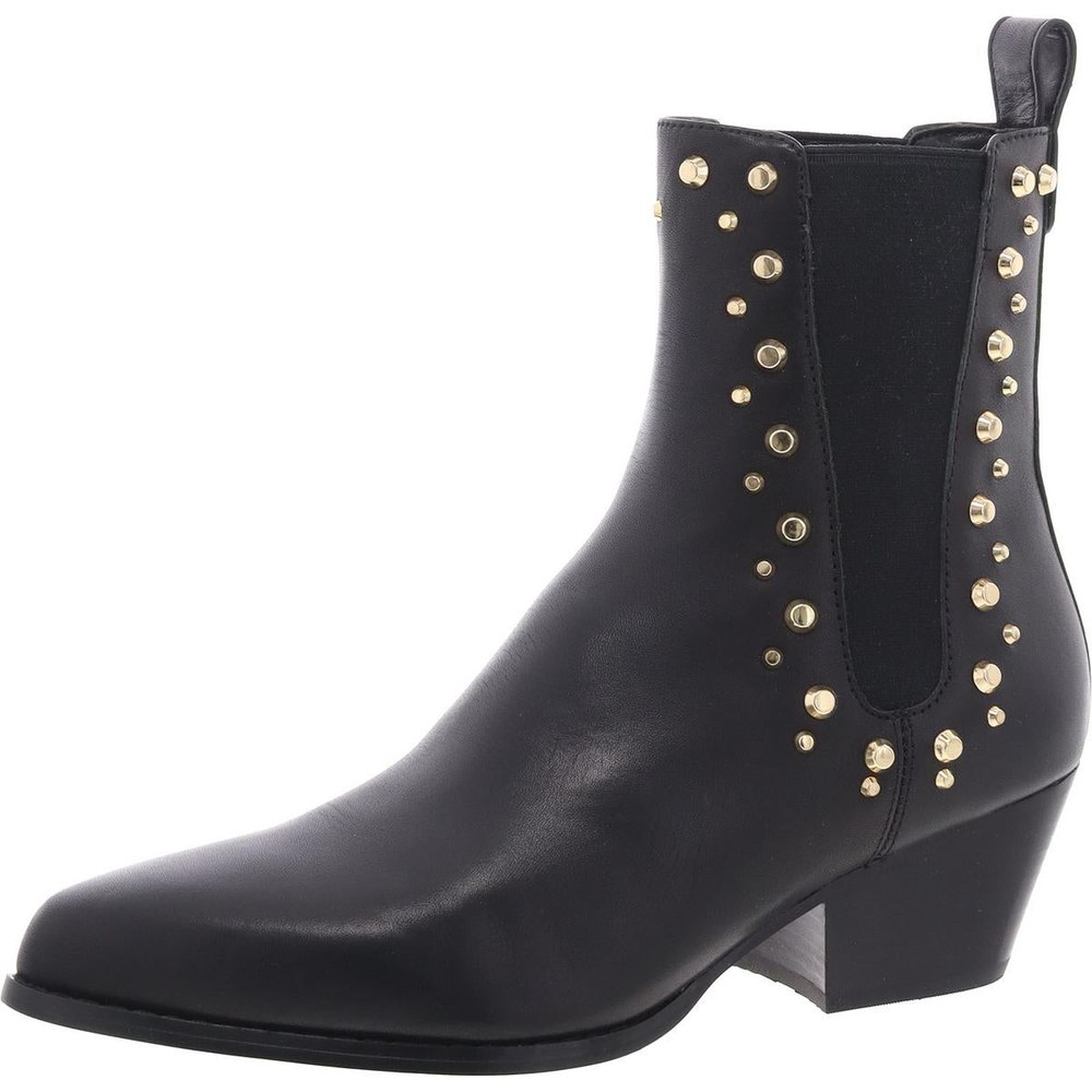 40F4CLME7L Jeweled Leather Chelsea Boots