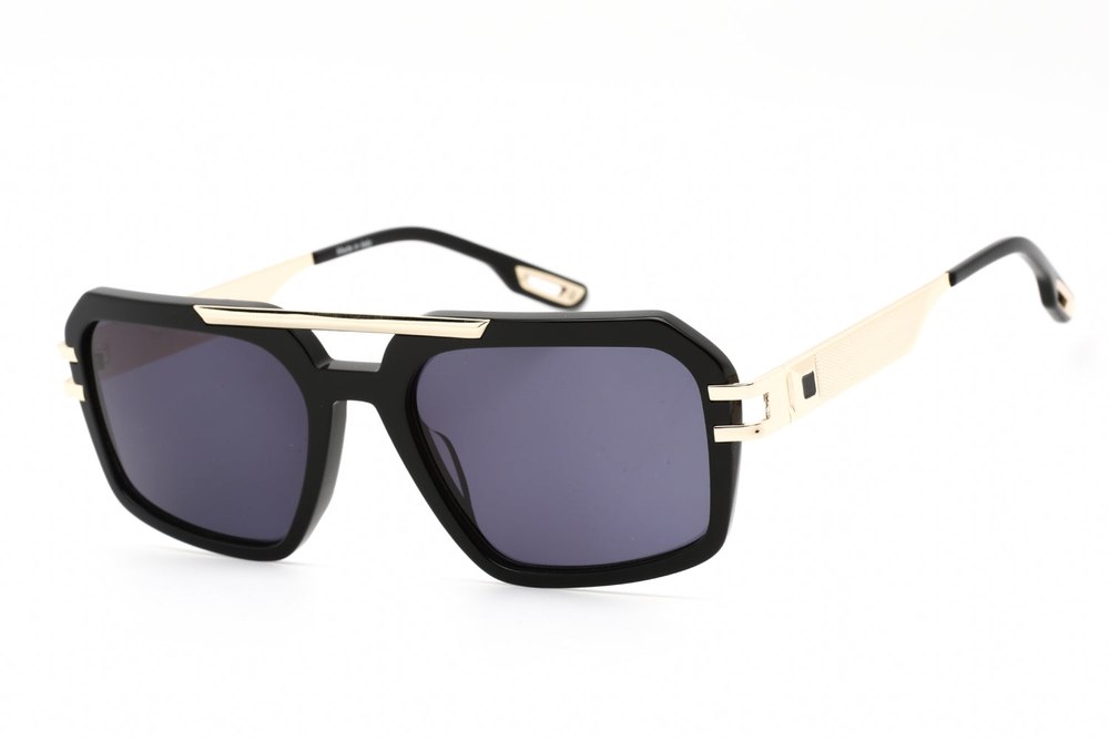 Porta Romana 550 Gold Rectangular Sunglasses 57 mm
