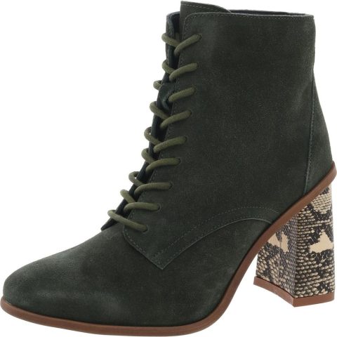 Edda Lace-Up Faux Suede Combat & Lace-Up Boots
