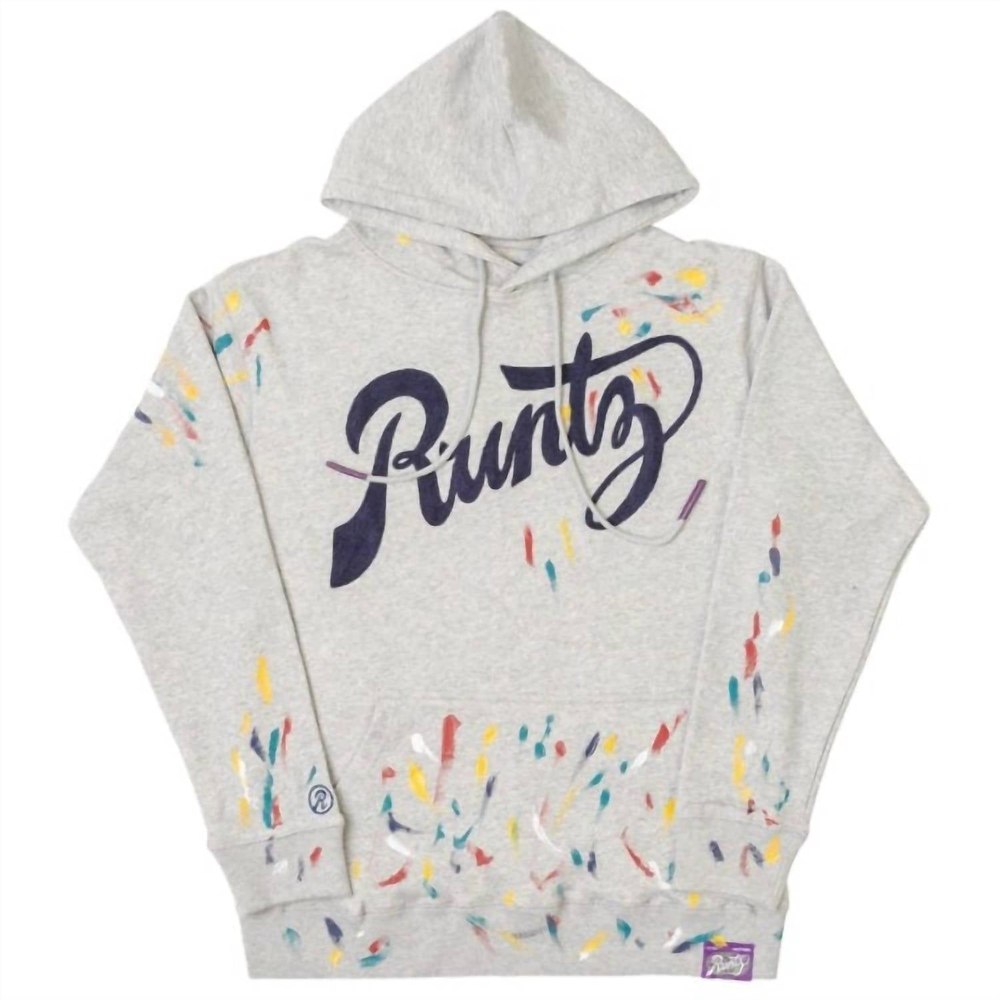 Men’s Paintsmudge Hoodie In Heather Grey 7733641609276