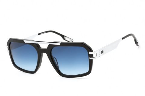 Porta Romana 550 Silver Rectangular Sunglasses 57 mm