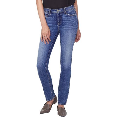 Mid-Rise Medium Wash Slim Jeans