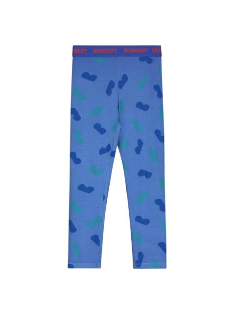 Girl’s Allover Halfs Legging In Mid Blue 7733657206844