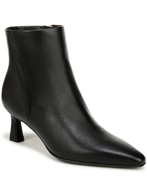 Womens Leather Pointed Toe Booties 7820281315388