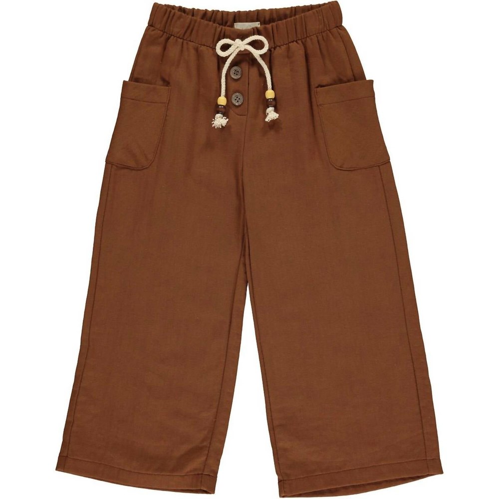 Girls Wide Leg Pant In Rust 7733670641724
