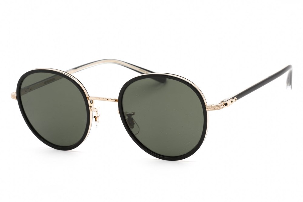 Eyevan E-0501-SG BKG-G GRY VTG Round Sunglasses 48 mm