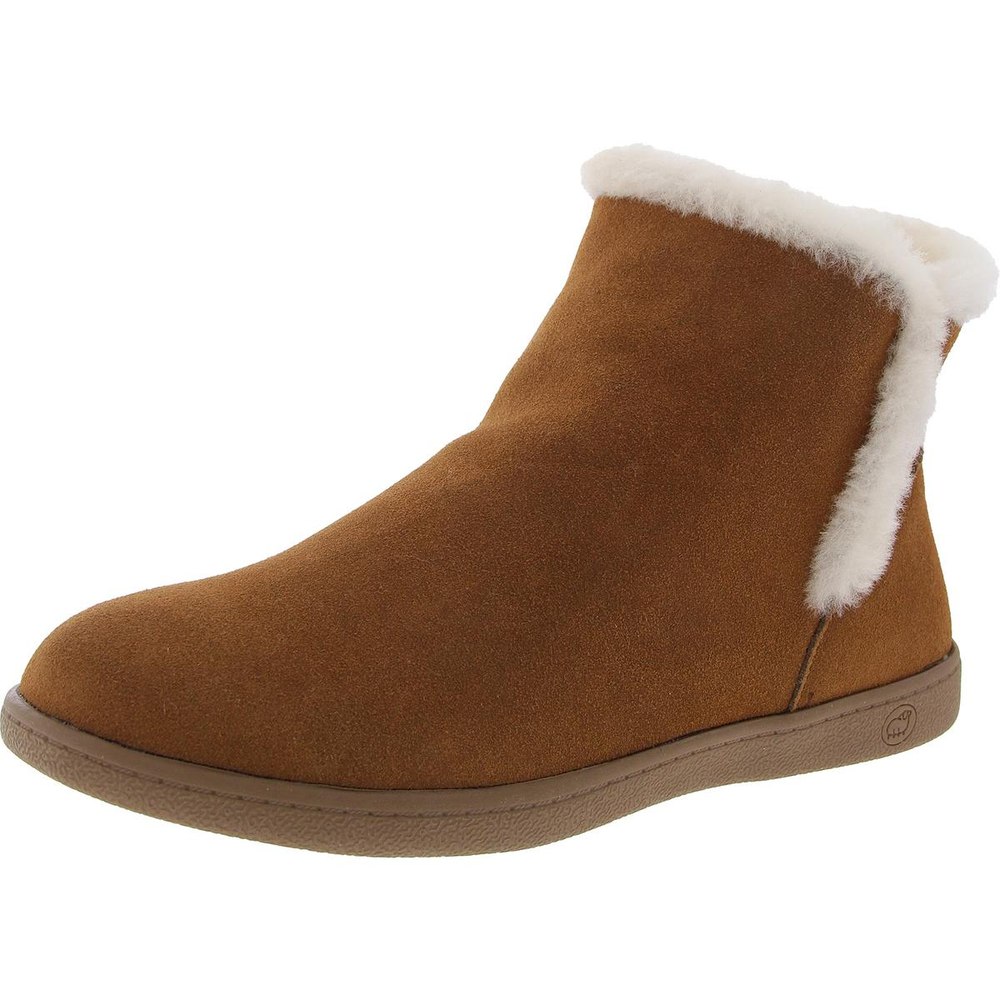 Faux Fur Lined Suede Booties