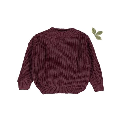 The Chunky Knit Sweater – Mulberry