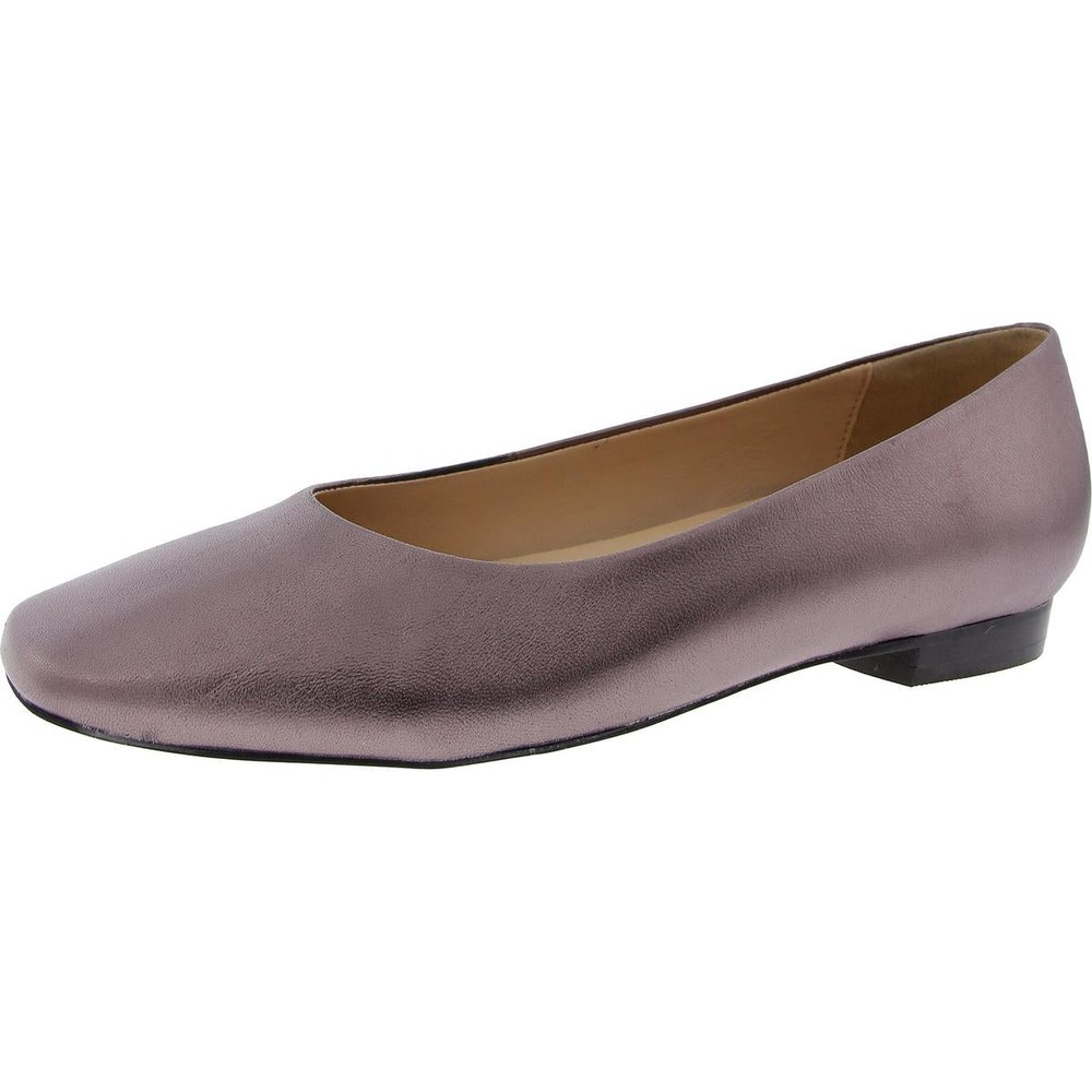 Solid Leather Flat Shoes