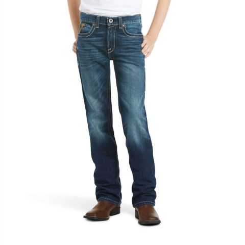 Boys B5 Slim Boundary Stackable Straight Leg Jean In Cyclone 7733674278972