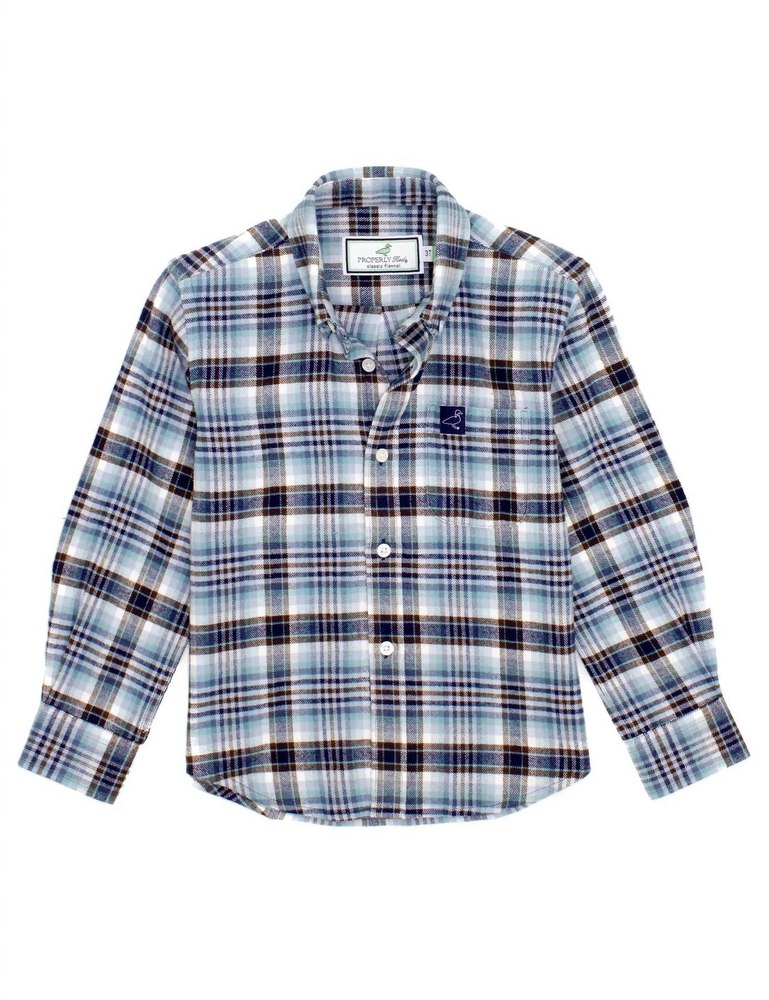 Men’s Classic Flannel Shirt In Forest