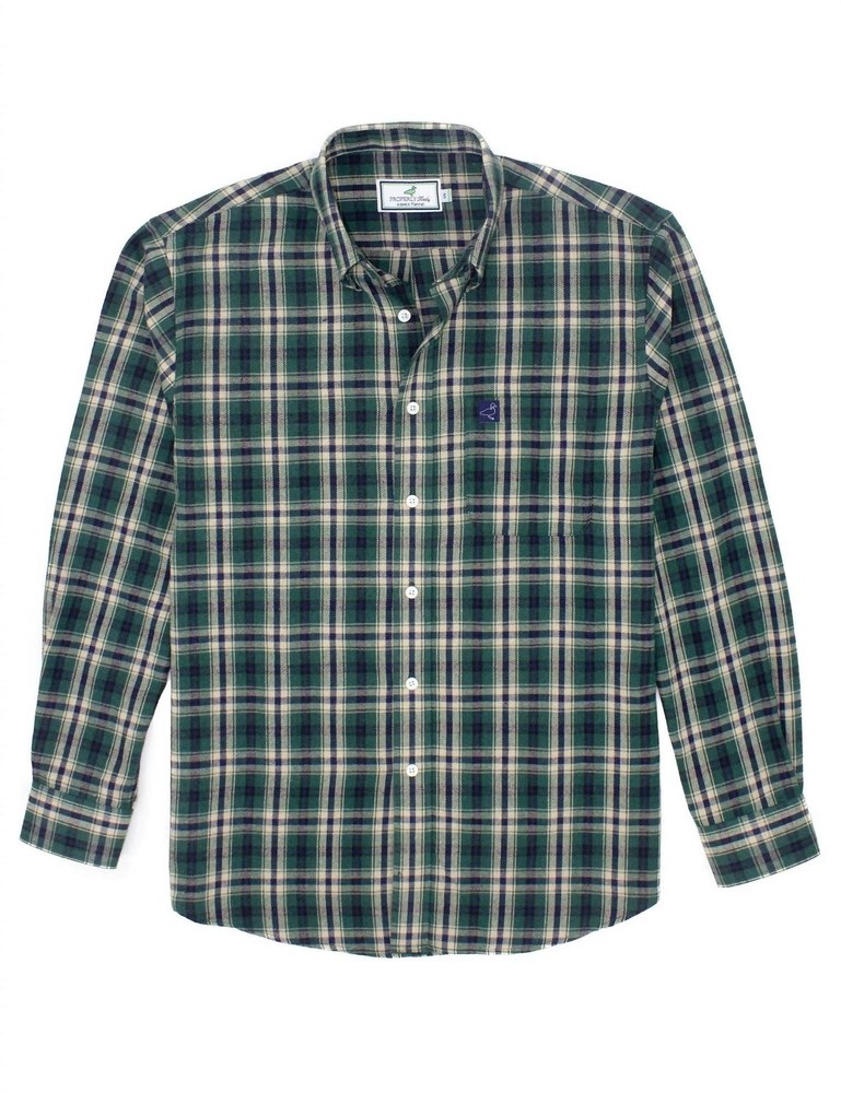 Men’s Classic Flannel Shirt In Alpine