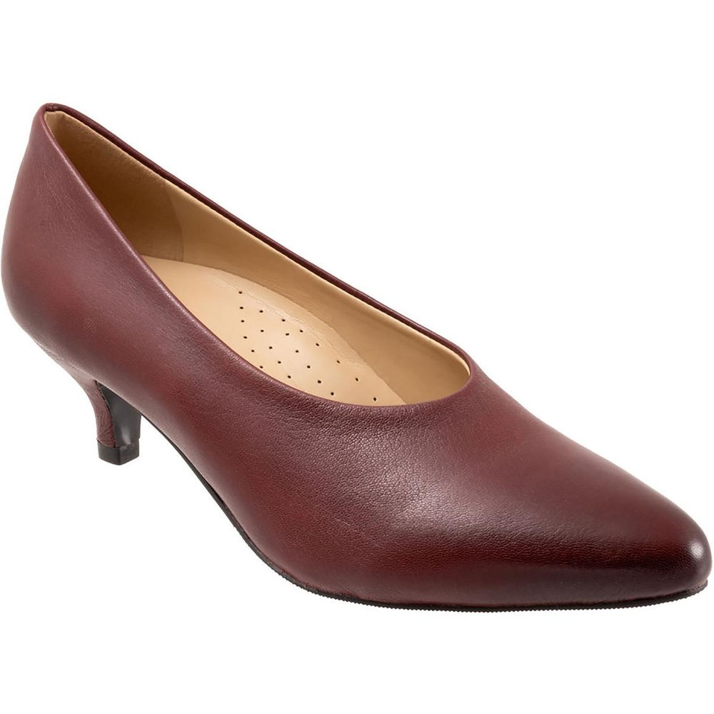 Kimber Leather Kitten Heel Pumps