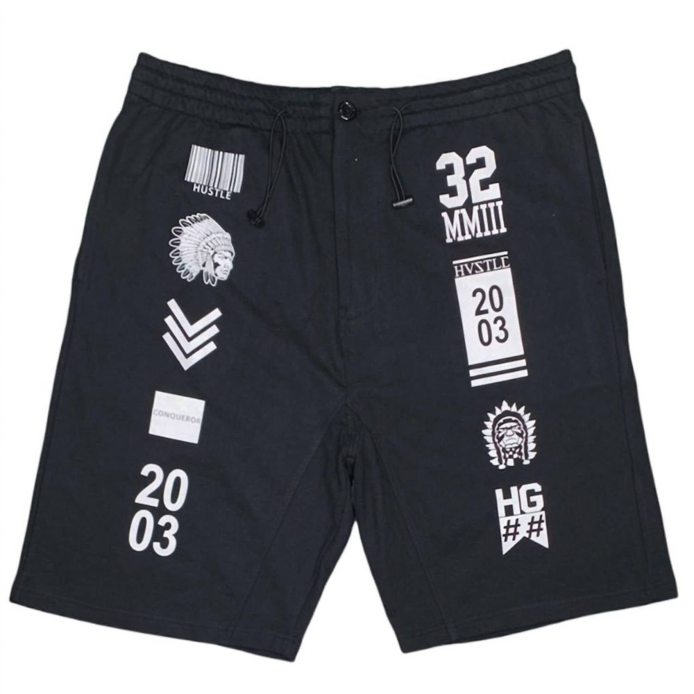 Men’s Graphic Short In Black 7733693677628