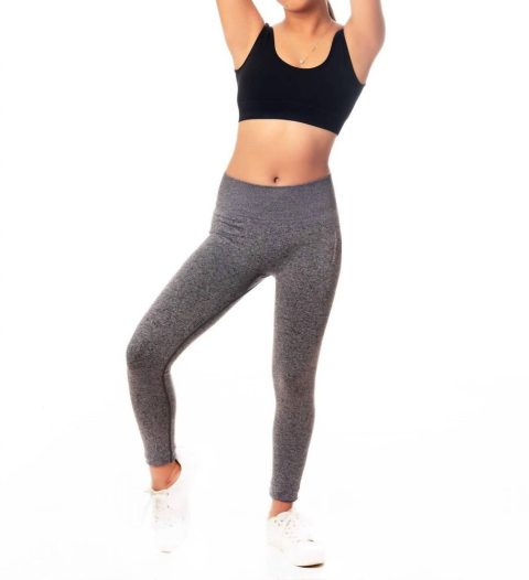 Girls’ Active Leggings In Heather Gray