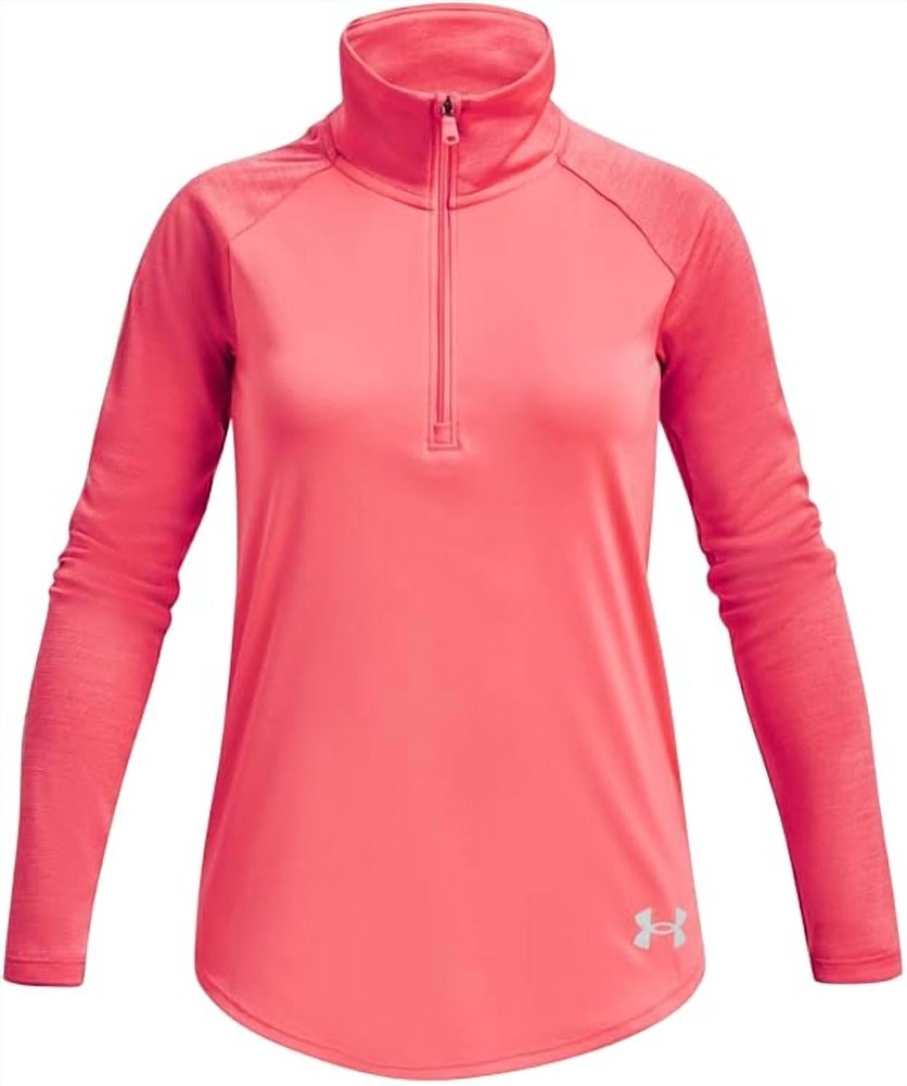 Girls’ Tech Graphic Half Zip Top In Blitz Red/fuse Teal 7733695217724